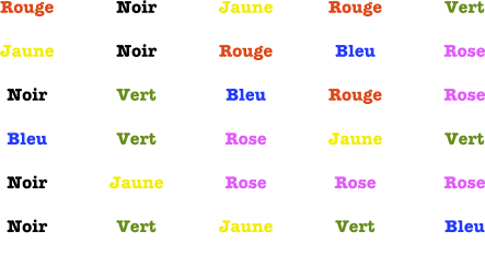 Basic colour game